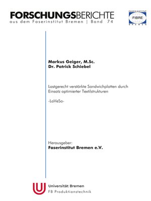 cover image of Forschungsberichte aus dem Faserinstitut Bremen / Band 74